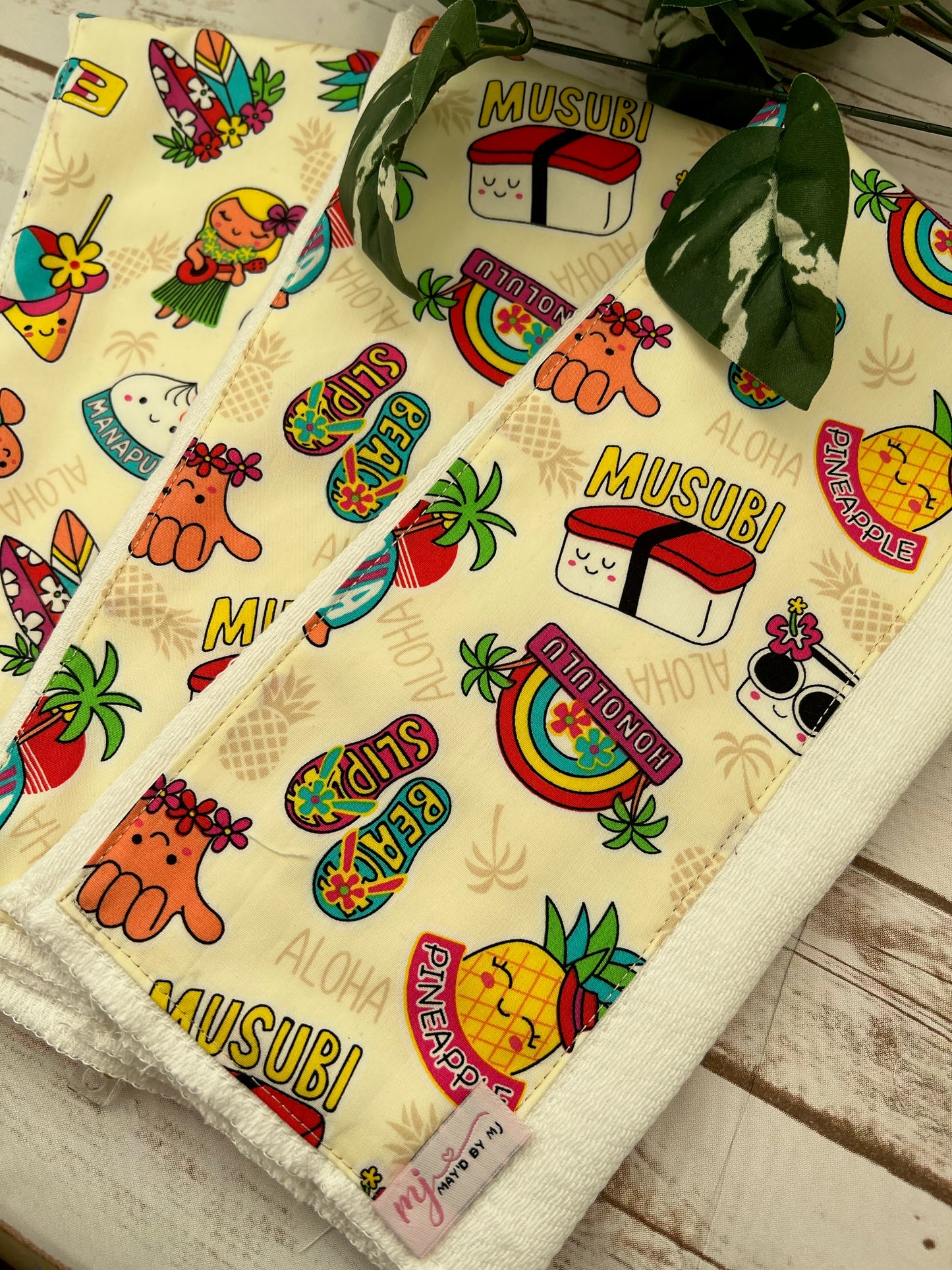 "Aloha" Baby Burpee Cloth