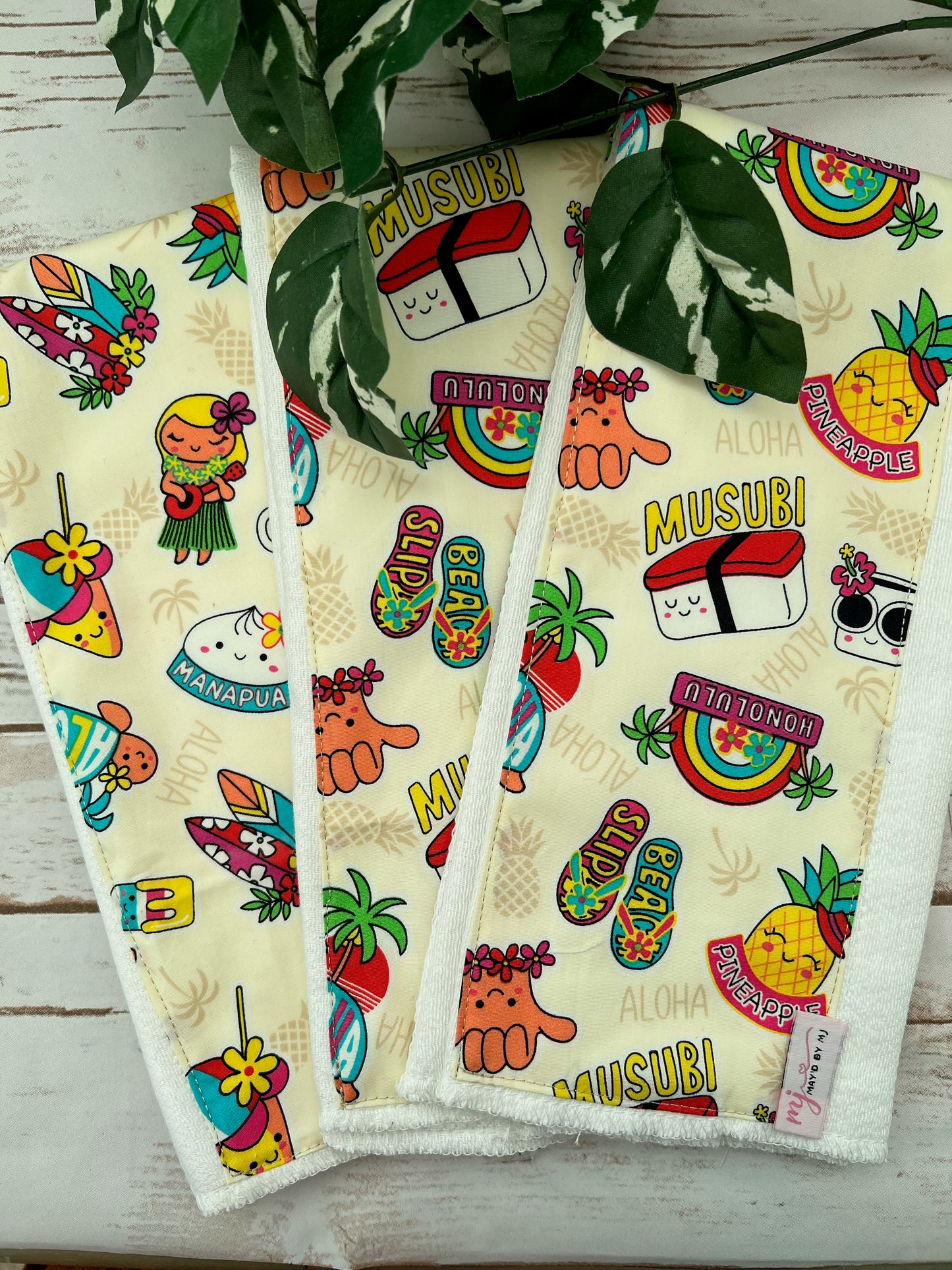 "Aloha" Baby Burpee Cloth