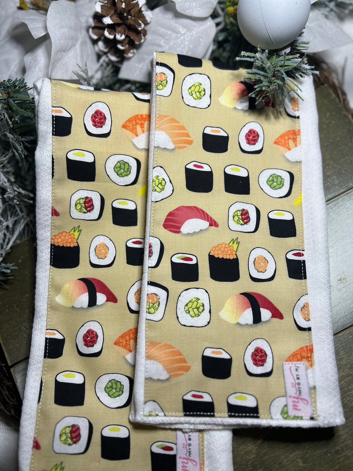 “Sushi” Baby Burpee Cloth